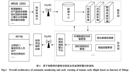 基于物联网的番茄早疫病自动监测预警平台的应用与研究