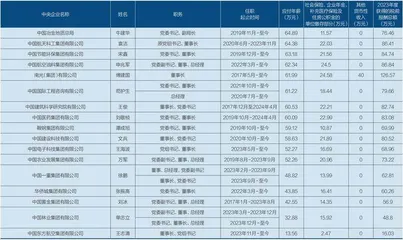 97家央企负责人收入有多少?2