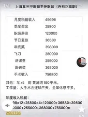 多少主任医师能挣250万？