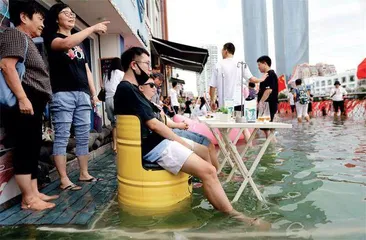 多地发生海水倒灌3