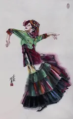 舞蹈人物画的创作新高度4