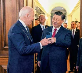 时隔一年,中美元首再握手3