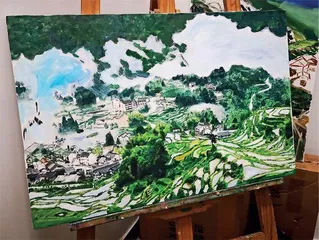 “清洁工画家”:你看,我开心得像朵花一样2