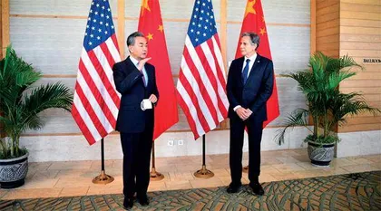 二十大闭幕后中美外长首度对话