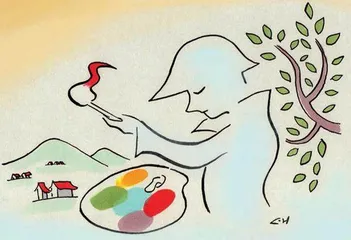 大芬村里画油画