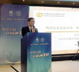 两岸社会企业合作，创造两岸社会新联结 台湾中华青年发展联合会理事长王正
