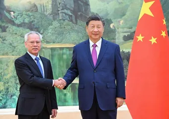 候任行政長官岑浩輝在北京接受任命令