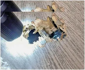 国际空间站掉下来的垃圾把居民房子砸了个窟窿1