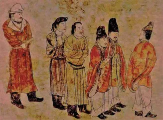 章怀太⼦李贤墓壁画中的客使是谁?7