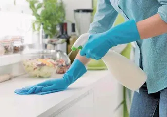 家庭清洁消毒需注意︕⼋四消毒液加洁厕灵等于夺命毒⽓1