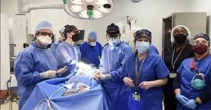 人类首次将经过转基因的猪心脏移植入人体内有望解决人体移植器官短缺问题2