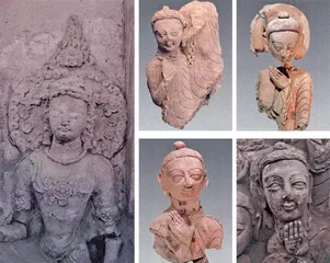 于阗热⽡克佛寺遗址7