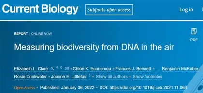 新奇风科学家从空气中成功提取到动物DNA,或可监测“隐藏”濒危物种1