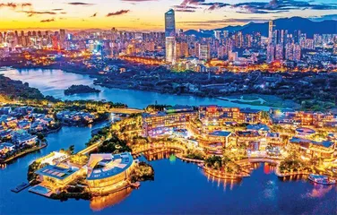 光影装饰下的欢乐海岸如何成为深圳人的约会胜地 