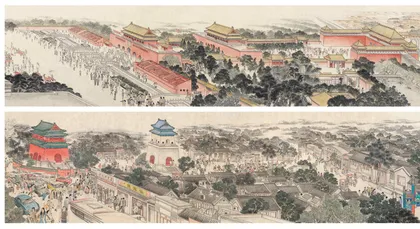 画笔下的北京中轴线