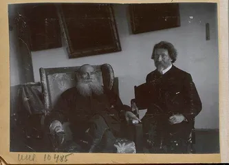 灵魂画手列宾和他的模特托尔斯泰1