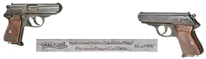 德国瓦尔特7.65毫米PPK式自动手枪　The German-made Walther PPK automatic pistol, 7.65mm
