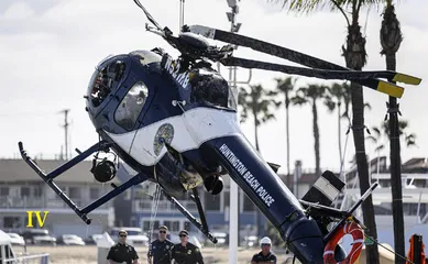 美国加州警用直升机坠毁