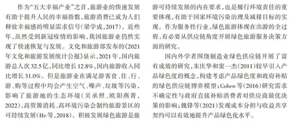 不同补贴策略下绿色旅游供应链优化决策研究