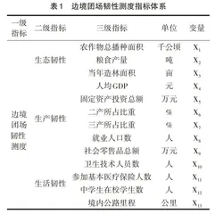 边境团场韧性测度与提升路径研究
