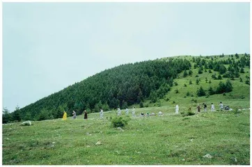 行走在清凉山上2