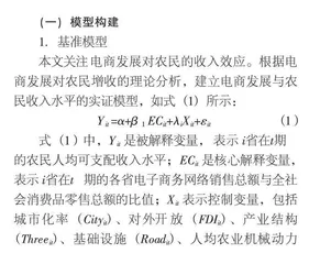 电商发展促进农民增收的效应研究