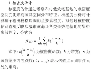 低效宅基地的识别及空间模式研究
