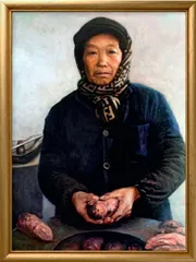 油彩下的生命温度1