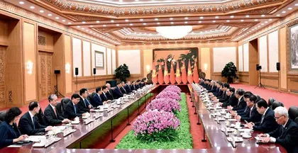 习近平同越共中央总书记、国家主席苏林会谈