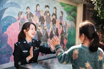 镜头背后的“边检小花”1