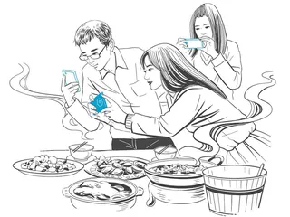 数码时代的餐桌礼仪