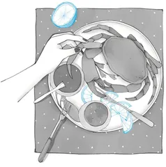 吃蟹是一种体育运动