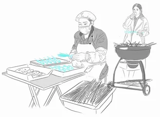 麻辣烫为什么穿在扦子上卖