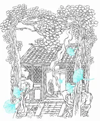 犹存鸭脚覆僧廊