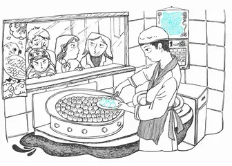 “啊呜”一口生煎