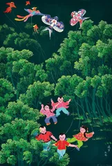 钱璐:在直播间激活家乡农民画2