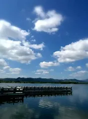 赤田水库,一库碧水润鹿城1