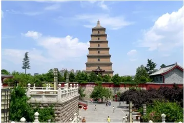 暮光中的大雁塔和“大唐不夜城”2