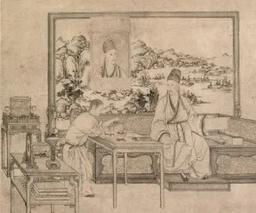 弘历观画图 入画的乾隆帝7