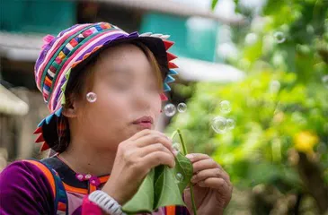 树叶“泡泡机”