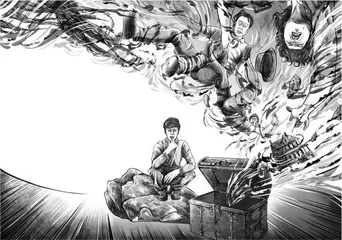 男孩与箱子