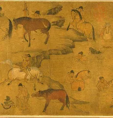 唐·百马图卷1