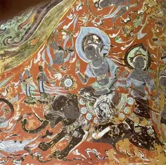 乘象入胎图　隋·敦煌莫高窟壁画