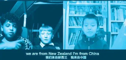小姐弟连线36国同龄网友, 有远见的父亲是幕后策划师2