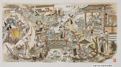 铁笔白瓷，绘白蛇传奇