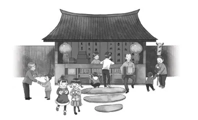 陪父亲赶一场年集