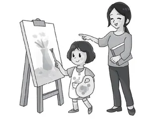 跟女儿一起画画