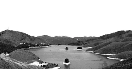 夕照天湖：伴我心飞扬