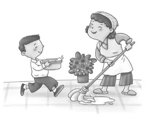 别让孩子帮你做家务