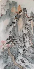 画家夏文成:青山逶迤连绵,霞岚满纸生辉1